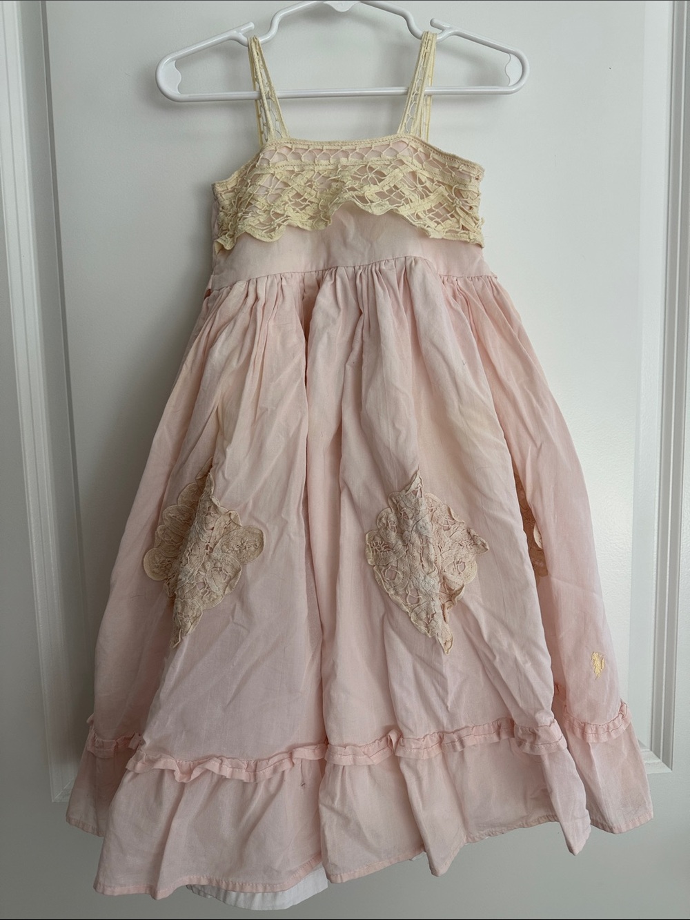 Well Dressed Wolf Pink Dress with Gold Embroidered Wolf